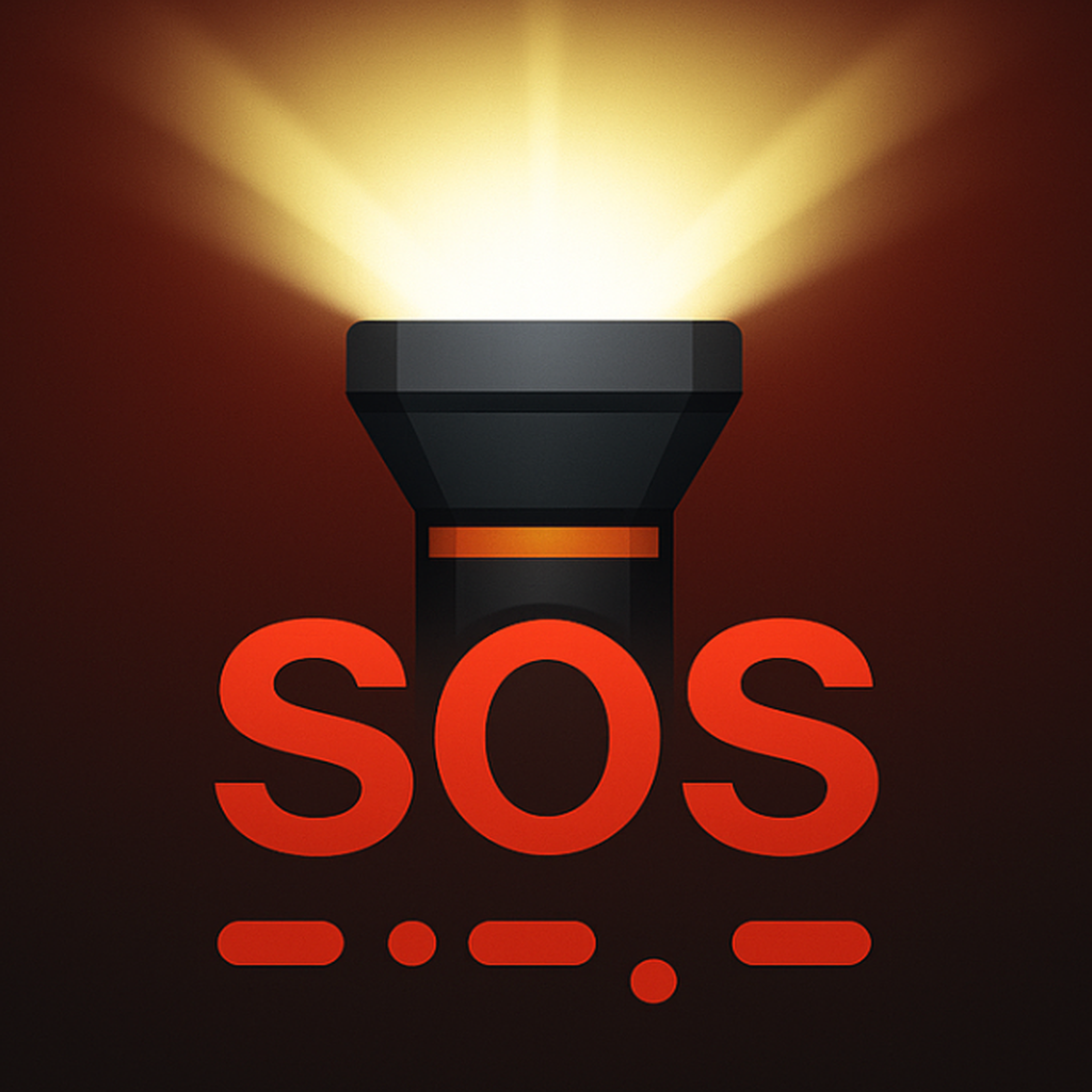 SOS Morse Flash Logo