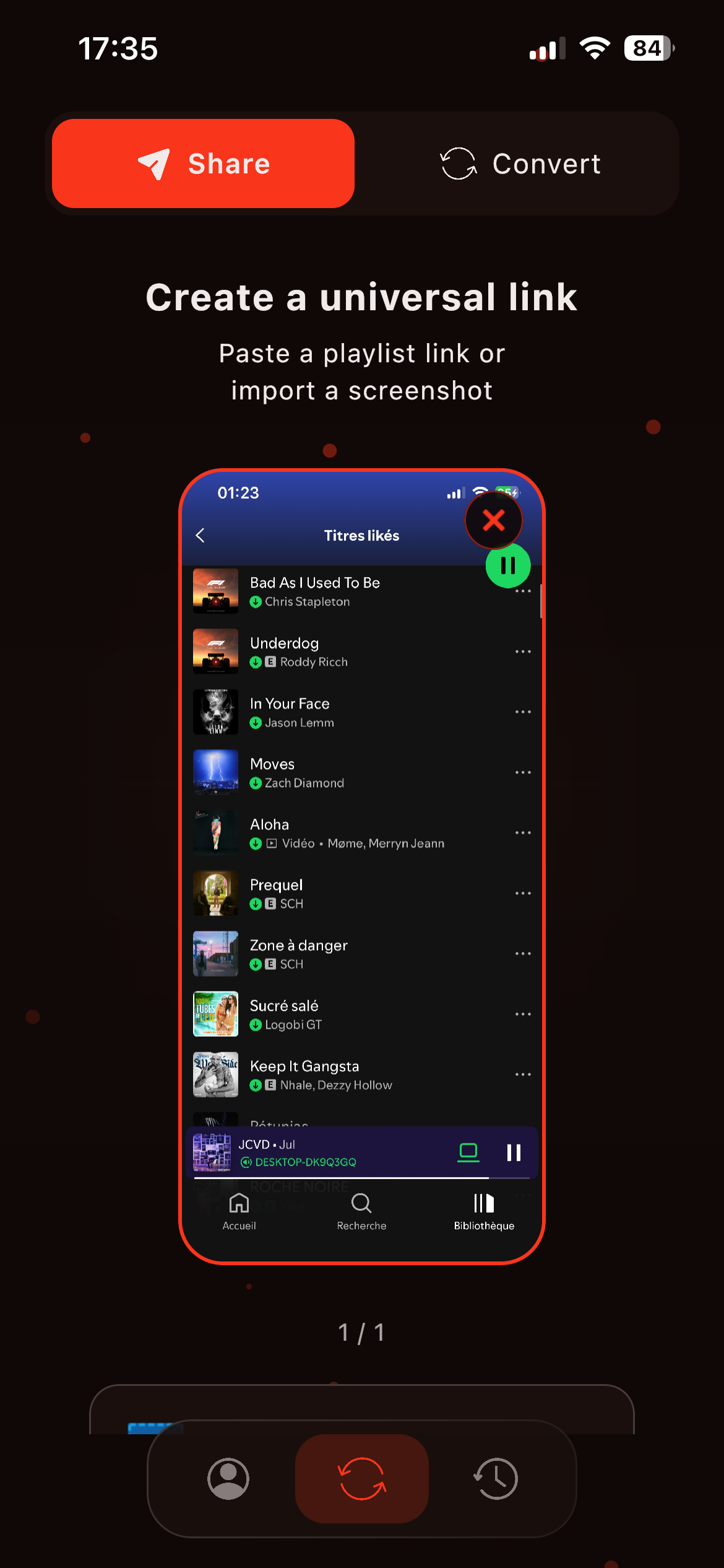 TrackShift Screenshot